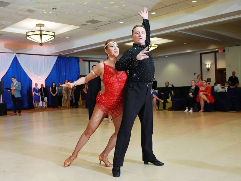 Denis Kojinov and Jeanette Chevalier dance Rumba at San Antonio Classic